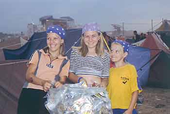 Recycling puszek na Przystanku Woodstock